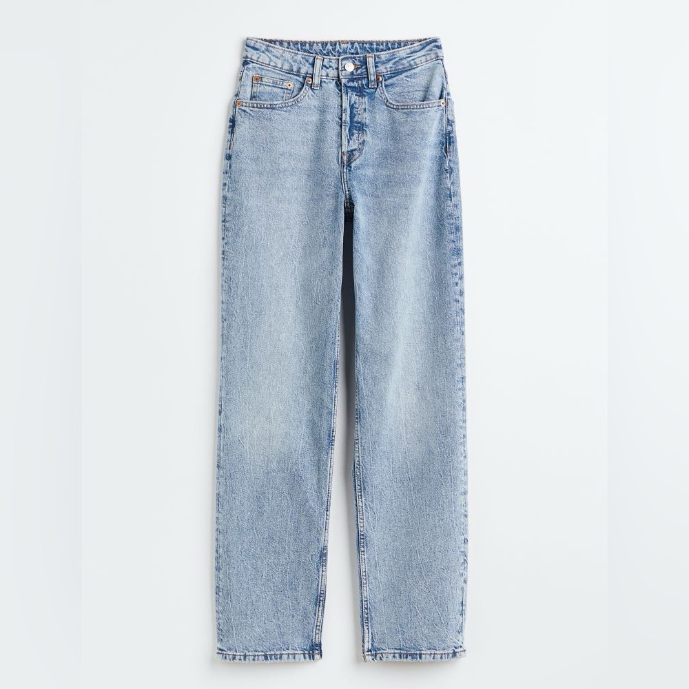 H&M 90s STRAIGHT DENIM JEANS SIZE 6